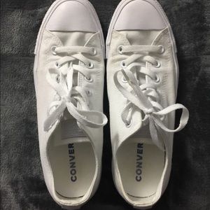 All White Low Top Converse